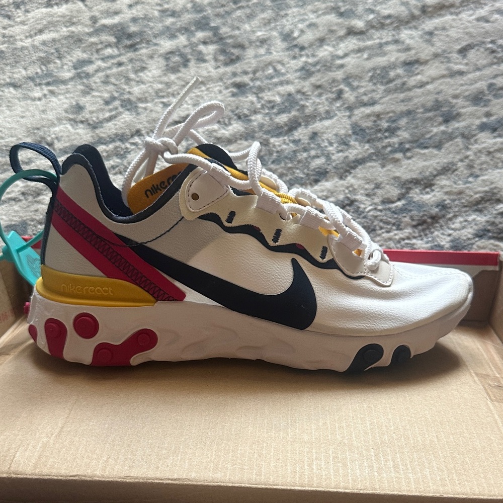 Nike Sneakers White Black Pink Yellow